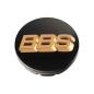 Preview: 1 x BBS 3D Nabendeckel Ø56mm schwarz, Logo bronze - 58071066